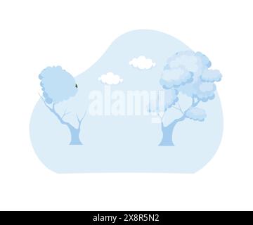 Business man competitive with business on target graph. flat vector modern illustration Stock Vector