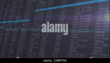 Image of digital data processing and screen Stock Photo