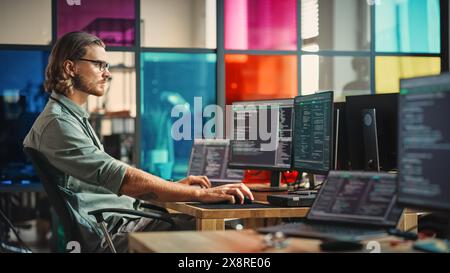 Computer Coding Code Advanced Technology Concept Stock Photo - Alamy