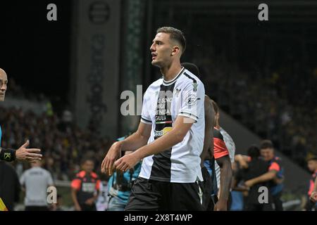 Stadio Benito Stirpe, Frosinone, Italy. 26th May, 2024. Serie A Football; Frosinone versus Udinese; Lorenzo Lucca of Udinese Credit: Action Plus Sports/Alamy Live News Stock Photo