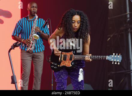 May 25, 2024, Leeds, United kingdom: Corrine Bailey Rae on stage at Live At Leeds In The Park 2024 (Credit Image: © Andy Von Pip/ZUMA Press Wire) EDITORIAL USAGE ONLY! Not for Commercial USAGE! Stock Photo