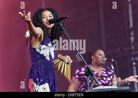 May 25, 2024, Leeds, United kingdom: Corrine Bailey Rae on stage at Live At Leeds In The Park 2024 (Credit Image: © Andy Von Pip/ZUMA Press Wire) EDITORIAL USAGE ONLY! Not for Commercial USAGE! Stock Photo