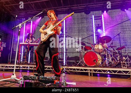 May 25, 2024, Leeds, United kingdom: Orla Gartland on stage at Live At Leeds In The Park 2024 (Credit Image: © Andy Von Pip/ZUMA Press Wire) EDITORIAL USAGE ONLY! Not for Commercial USAGE! Stock Photo