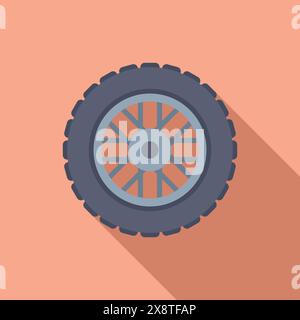 wheel inflation color icon vector illustration Stock Vector Image & Art ...