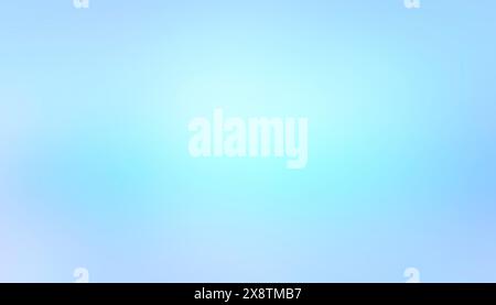 Bright light blue matte abstract background, color gradient Stock Photo