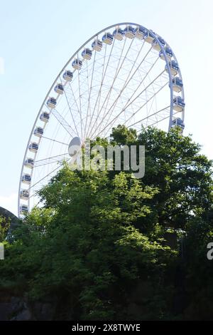 Lisebergshjulet – a 60 m (200 ft) tall Ferris wheel at Liseberg amusement park in Gothenburg, Sweden Stock Photo