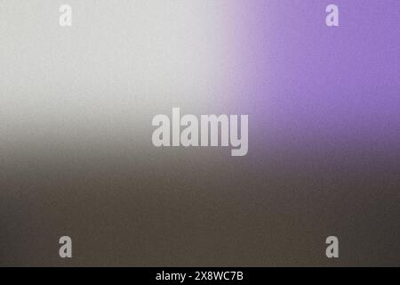 Multicolored grainy texture background transitioning from purple to gray Stock Photo