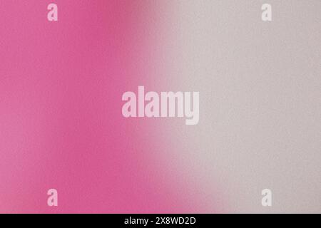 Soft pink to white gradient abstract grainy texture, perfect for background designs Stock Photo