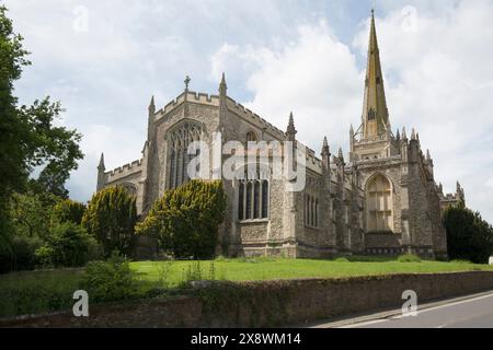 St. John the Baptist with Our Lady and St. Laurence Church Thaxted Essex Stock Photo