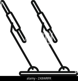 Parallel bars icon. Outline parallel bars vector icon for web design ...