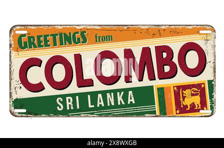 Sri Lanka, Colombo, travel landmark vector illustration Stock Vector ...