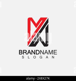 MW Logo or WM Logo. Creative letter MW or WM monogram logo template. Stock Vector
