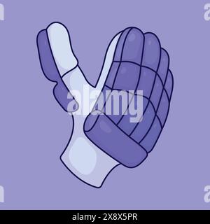 Cricket gloves vector icon. Cricket batting gloves illustration. sports protection gloves Stock Vector
