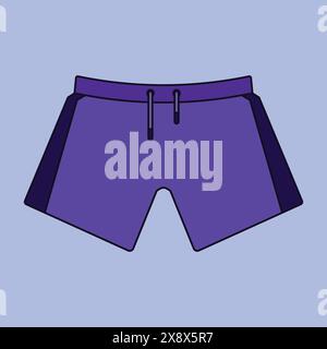 Sports shorts vector icon. football shorts jersey vector. shorts wear illustration Stock Vector