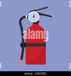 Fire Extinguisher Icon Vector, Fire Extinguisher cylinder icon vector. Stock Vector