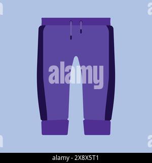 Trouser Vector icon. Trouser joggers illustration. sports Wear trouser vector Stock Vector