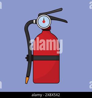 Fire Extinguisher Icon Vector, Fire Extinguisher cylinder icon vector. Stock Vector