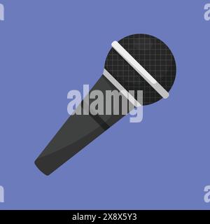 Mic Vector Icon. Professional Microphone icon illustration. Stock Vector