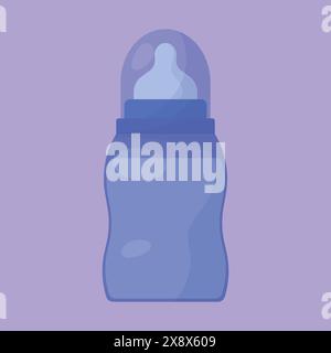 Baby Bottle bottle icon. Baby milk feeder vector illustration. feeder icon Stock Vector