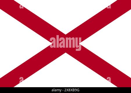 Alabama State Flag background illustration Stock Photo