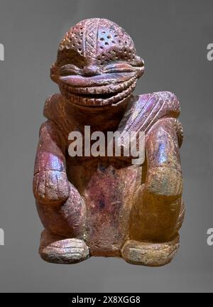 Pre-Columbian figures found in archeological sites in the Gold Museum of Bogota - Colombia Stock Photo