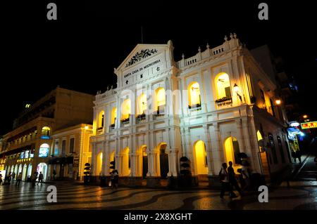 The Façade of the Holy House of Mercy ( municipality museum ) in Macau. Stock Photo