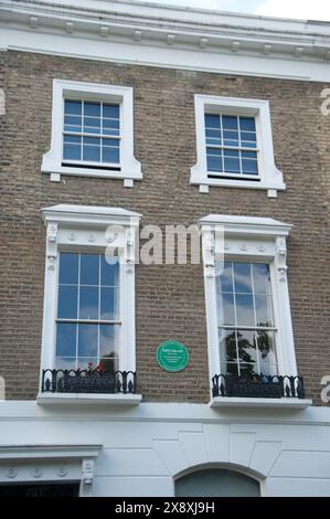 Home of Edith Garrud, Suffragette, Thornhill Square, Islington, London, UK.  Edith Margaret Garrud (née Williams) was a British martial arts expert. Stock Photo