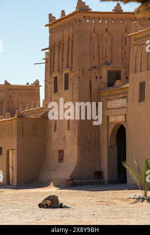 Morocco Kasbah Amridil is a historic fortified residence or kasbah in the oasis of Skoura Stock Photo