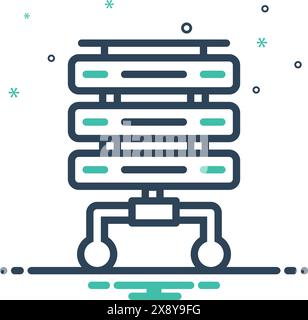 Icon for server,rackmount server Stock Vector Image & Art - Alamy