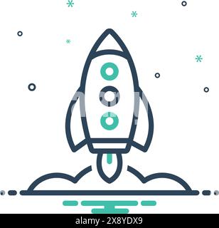 Icon for jet pack,interface Stock Vector