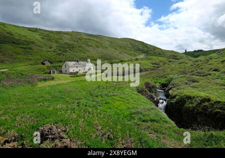 hartland abbey cottage, north devon, england Stock Photo