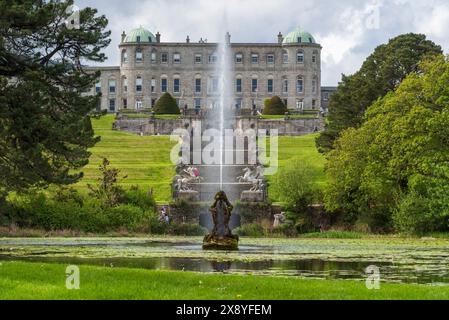 Republic of Ireland, County Wicklow, Enniskerry, Powerscourt House and Gardens Stock Photo