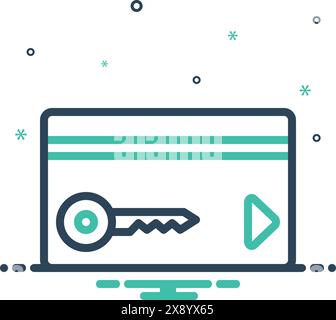 Icon for hotel card,hotel Stock Vector