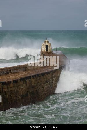 The Monkey Hut Portreath Cornwall Stock Photo
