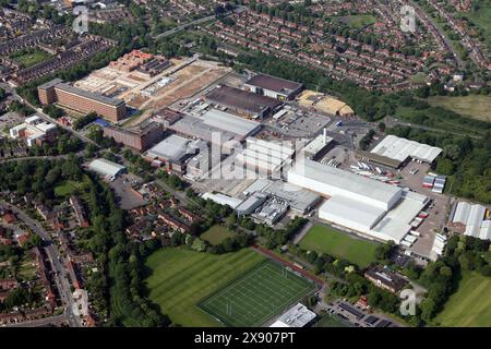 aerial view of the Nestle chocolate factory in York Stock Photo