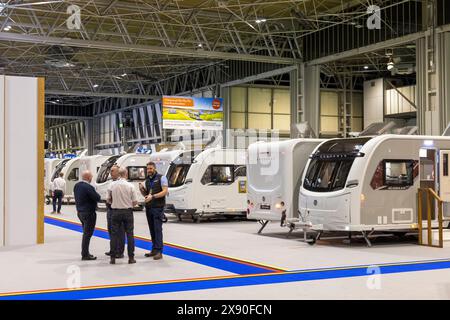 Camping and campervan motorhome show at the NEC, Birmingham, England, UK Stock Photo