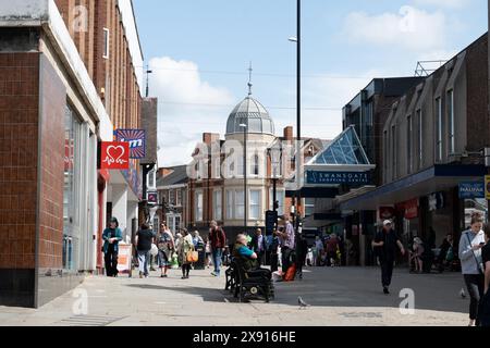 Market Street, Wellingborough, Northamptonshire, England, UK Stock Photo