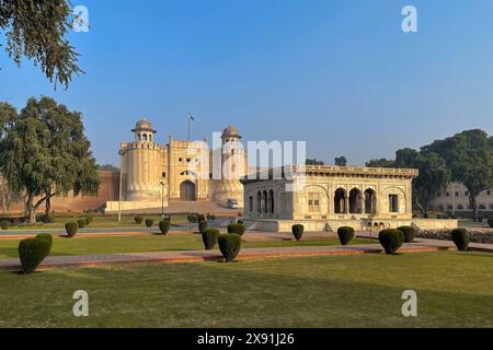 Lahore Fort Shahi Qila on a beautiful sunset Stock Photo