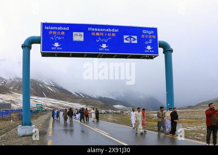 Beautiful view of Khunjerab Pass katidas Attabad Gilgit Baltistan Stock Photo