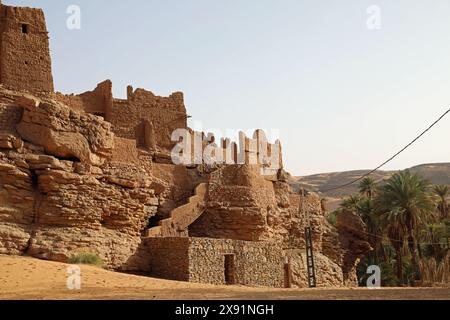 Berber architecture at Taghit in North Africa Stock Photo
