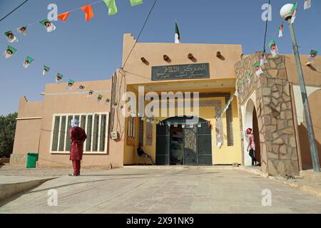 Cultural centre at Taghit in Western Algeria Stock Photo