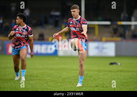 Whitehaven, England - 26h May 2024 - Wakefield Trinity's Noah Booth. Rugby League Betfred Championship, Whitehaven RLFC vs Wakefield Trinity at The Ortus Rec, Whitehaven, UK  Dean Williams Stock Photo