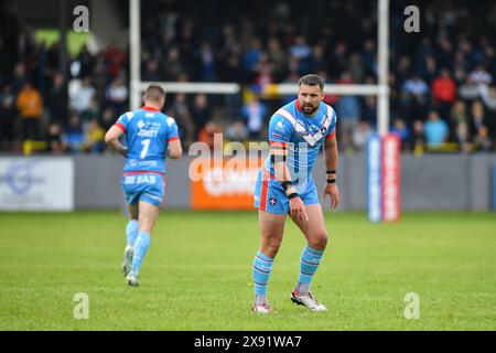 Whitehaven, England - 26h May 2024 - Wakefield Trinity's Josh Bowden. Rugby League Betfred Championship, Whitehaven RLFC vs Wakefield Trinity at The Ortus Rec, Whitehaven, UK  Dean Williams Stock Photo