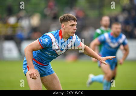 Whitehaven, England - 26h May 2024 - Wakefield Trinity's Noah Booth. Rugby League Betfred Championship, Whitehaven RLFC vs Wakefield Trinity at The Ortus Rec, Whitehaven, UK  Dean Williams Stock Photo