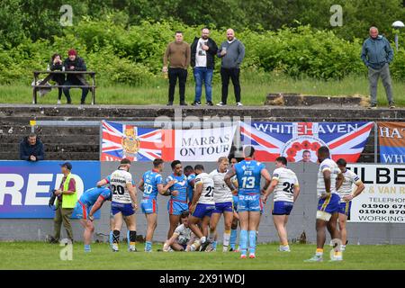 Whitehaven, England - 26h May 2024 - General view. Rugby League Betfred Championship, Whitehaven RLFC vs Wakefield Trinity at The Ortus Rec, Whitehaven, UK  Dean Williams Stock Photo