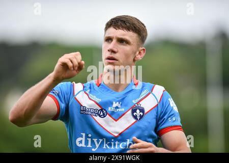 Whitehaven, England - 26h May 2024 - Wakefield Trinity's Noah Booth.. Rugby League Betfred Championship, Whitehaven RLFC vs Wakefield Trinity at The Ortus Rec, Whitehaven, UK  Dean Williams Stock Photo