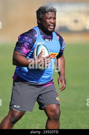 CAPE TOWN, SOUTH AFRICA - MAY 28: Scarra Ntubeni during the DHL Stormers training session at High Performance Centre on May 28, 2024 in Cape Town, South Africa. Photo by Shaun RoyAlamy Live News Stock Photo