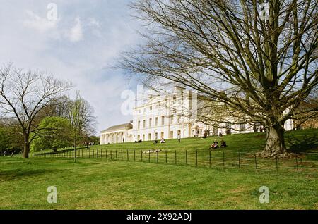 Kenwood House, Hampstead Heath, London UK, and surrounding parkland, in springtime Stock Photo