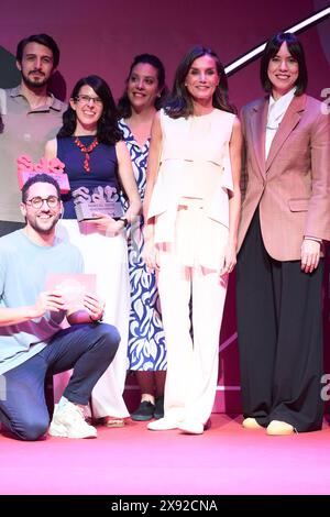 Madrid. Spain. 20240528,  Queen Letizia of Spain attends National final of scientific monologues ‘Only Science’ at Circulo de Bellas Artes on May 28, 2024 in Madrid, Spain Stock Photo