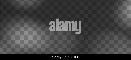 Abstract shadow overlay from foliage on a transparent background. Stock Vector